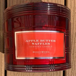 🆕APPLE BUTTER WAFFLES HARRY SLATKIN HOMEWORX 4 WICK 18oz CANDLE NWTS!